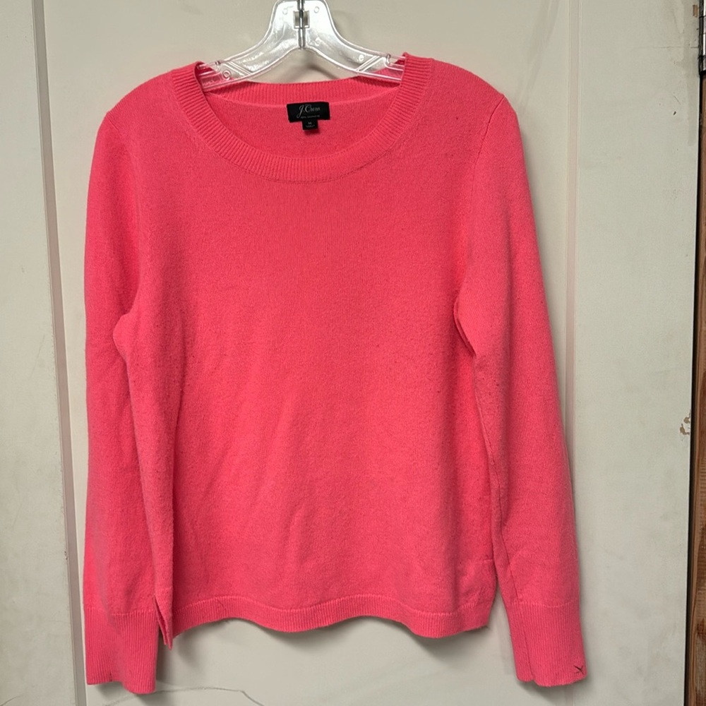 J Crew Cashmere Pink Sweater